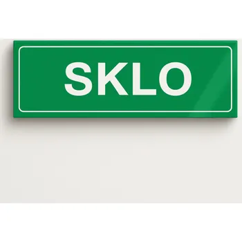 Venkovní odpadkový koš Traiva s.r.o. Tříděný odpad Sklo Verze: Samolepka 290 x 100 mm tl. 0.1 mm - Kód: 02068