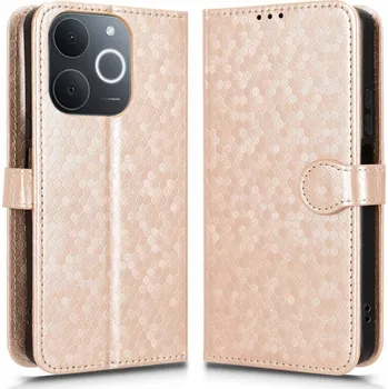 Pouzdro na mobilní telefon Flipové pouzdro Erbord pro realme Note 70T zlaté