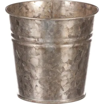 Nákupní košík Autronic Obal kovový - kulatý, zinkový, barva měděná, sada 4 ks