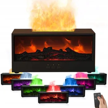 Aroma difuzér ZVHLČOVAČ VZDUCHU KOMÍN DIFUZÉR AROMATERAPIE ESENCIÁLNÍCH OLEJŮ LED RGB 7 BAREV