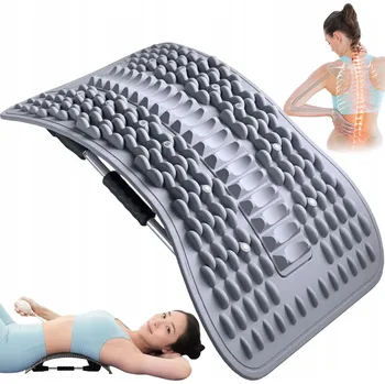Masážní přístroj POMŮCKA PRO PROTAHOVÁNÍ ZAD A PÁTEŘE MASÁŽNÍ PŘÍSTROJ BACK STRETCHER ŠEDÁ
