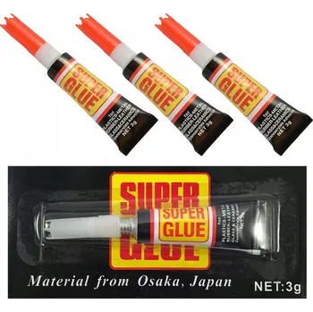 Průmyslové lepidlo 3X Rychlý Super Glue - Bleskový a Silný