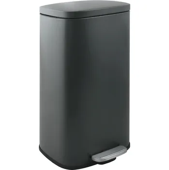 Spirella Pedálový odpadkový koš soft-close Akira 50 l, matná šedá