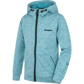 Pánská mikina Husky Dětská mikina s kapucí Alony K fd. turquoise (Velikost: 122-128)