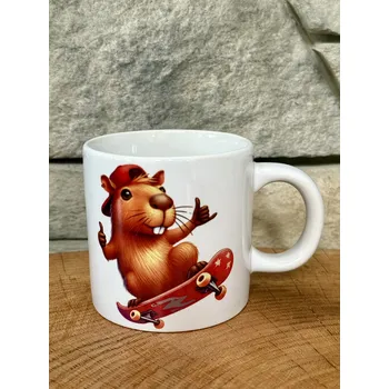 Keramický hrnek Kapybara skejt