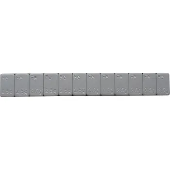 Samolepící závaží nízké 12x2,5g, pásek 30g, Fe, šedý lak - 1 kus