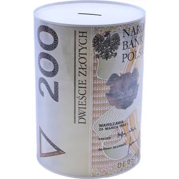 Pokladnička VELKÁ POKLADNIČKA XXL KOVOVÁ PLECHOVKA NA MINCE BANKOVKY ZLOTÉ RŮZNÉ VZORY