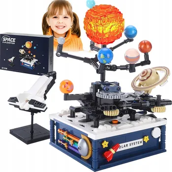 Vrták Otočný set pro průzkum vesmíru s 8 planetami a základnou rakety, 775 dílků