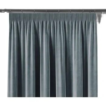 Závěs Dekorační závěs s řasící páskou VELVINO color 063 modrá šířka 140 cm x výška různé rozměry (cena za 1 kus) MyBestHome Rozměr: 140x250 cm