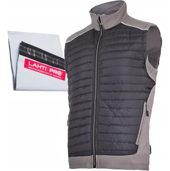 Pánská vesta LAHTI ZATEPLENÁ VESTA ČERNO-KHAKI, "3XL", CE, L4131106