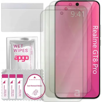 Pouzdro na mobilní telefon 3x MATNÁ hydrogelová Fólie pro Realme GT8 Pro