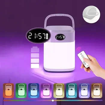 Lampička Noční Lampa LED RGB do Ložnice Vícebarevná Dálkové Ovládání Dotyková Bezdrátová