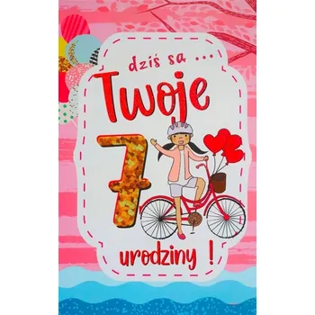 Obraz Přání k narozeninám pro dívku - 7 let