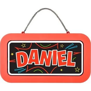Party dekorace ALBI Neonová cedulka se jménem - Daniel