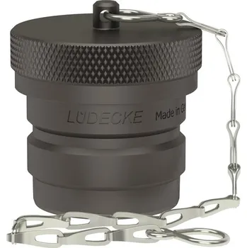 Zahradní hadice LÜDECKE VÍČKO SAMEC SS 10 BAR Soft-Flow s řetízkem, DN 41, 1.4305, L=60 mm