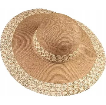 Klobouk Agrafka slaměný klobouk hnědá, univerzální velikost