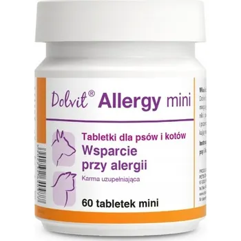 Dolvit Allergy 60 tablet Mini. Alergie. Pro psy a kočky. Dolfos