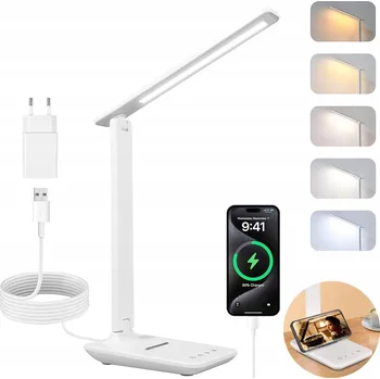 Lampička LED Stolní Lampa Bezdrátová NOČNÍ Školní na Čtení USB