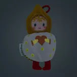 Lilliputiens - vánoční plyšová dekorace - bílá elfka Mimmi