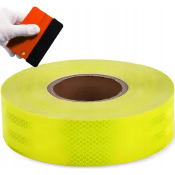 Samolepicí Samolepicí reflexní páska, žlutá neonová, Stěrka pro nákladní automobily a návěsy