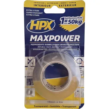 Lepicí páska Oboustranná montážní páska transparentní 19 mm x 2 m