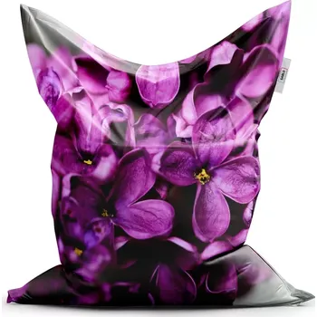 Sedací pytel Sablio Sedací vak Classic Fialové květy - 150x100 cm