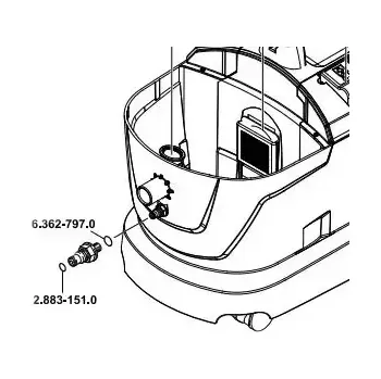 O-kroužek- těsnění - náhradní díl pro extraktor Kärcher Puzzi 5ks - 6.362-797.0
