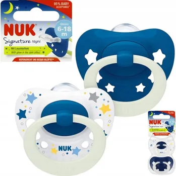 dudlíky Anatomický silikonový Dudlík NUK 6 měsíců +