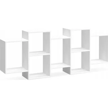 police Nástěnná police regál TRIO na knihy bílá