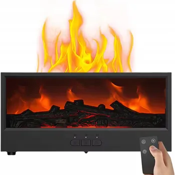 Aroma difuzér ZVHLČOVAČ VZDUCHU KOMÍN LED RGB DIFUZÉR AROMATERAPIE ČASOVAČ + DÁLKOVÉ OVLÁDÁNÍ