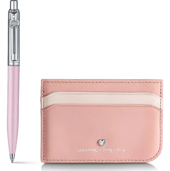 Sheaffer, Sada Emily in Paris, Kuličkové pero Sentinel + Pouzdro na kreditní karty, kůže, růžová