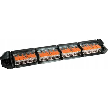Montážní lišta, držák na svorky, WAGO 221 – 4x5, robustní provedení