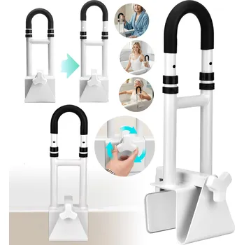 Madlo do koupelny MADLO DO KOUPELNY PODPĚRA KE VANĚ PRO SENIORY NASTAVITELNÁ VÝŠKA