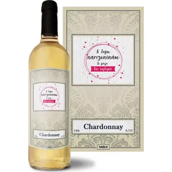 Víno Sablio Bílé víno K tvým narozeninám ti přeji vše nejlepší: 0,75 l