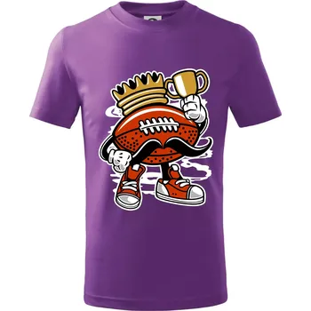 Americanos fotbal král - Tričko dětské bavlněné - 134 cm/8 let ( Fialová )