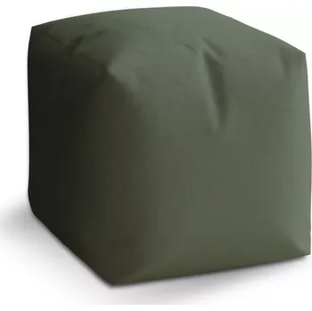 Taburet Sablio Taburet Cube Vojenská zelená 2: 40x40x40 cm