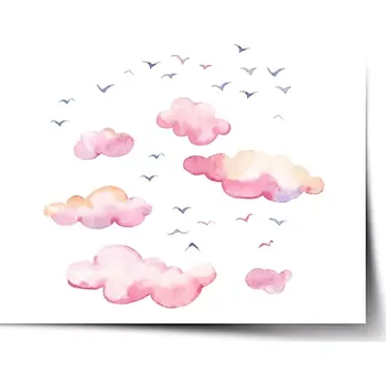 Plakát Sablio Plakát Růžové mraky - 60x40 cm