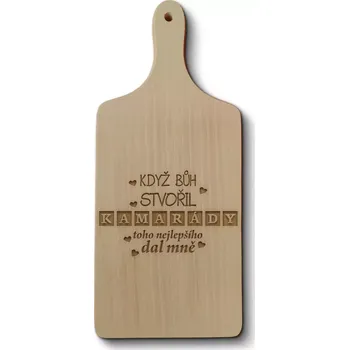 Kuchyňské prkénko Sablio Prkénko Když Bůh stvořil kamarády