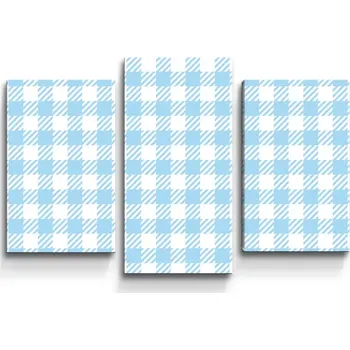 Obraz Sablio Obraz - 3-dílný Čtvercový vzor - 75x50 cm