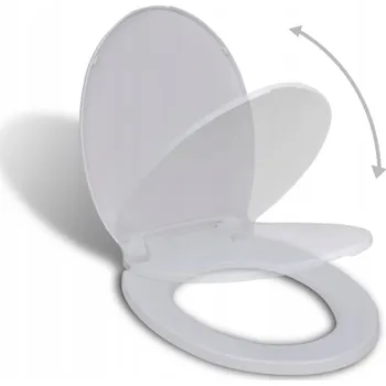 Sedátko na WC vidaXL bílé, polypropylen
