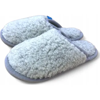 Dámské pantofle Bačkory BAMBOŠE vlněné MERYNOS VEL 46 Papuče ŠEDIVÉ