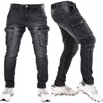 Dámské džíny VEL.30 DŽÍNY KAPSÁČE GRAFIT PREMIUM FRESI