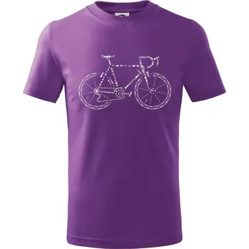 Chlapecké tričko Kolo názvy - Tričko dětské bavlněné - 146 cm/10 let ( Fialová )