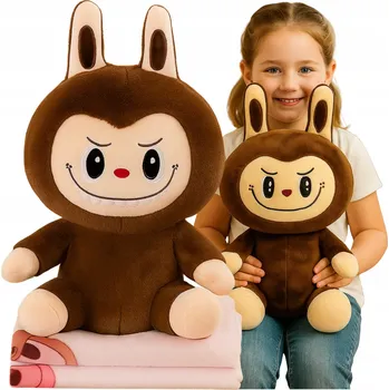 plyšák PLYŠÁK 3V1 VELKÝ PLYŠOVÝ MAZLÍČEK PŘÍTULNÍČEK POLŠTÁŘ 45 CM + DEKA