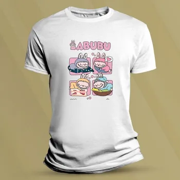 Chlapecké tričko Dětské tričko s potiskem Spící Labubu Bílá velikost L