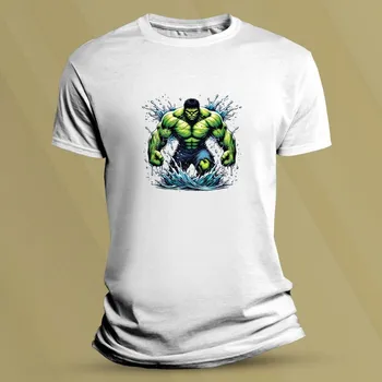 Dětské tričko s potiskem Naštvaný Hulk Bílá velikost 116 (5-6 let)