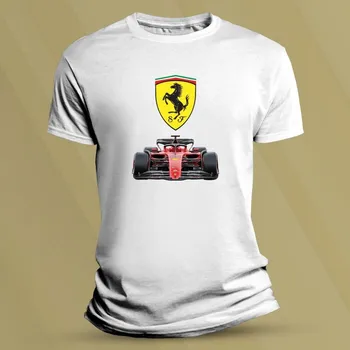 Dětské bavlněné tričko Scuderia Ferrari F1 Bílá velikost 116 (5-6 let)