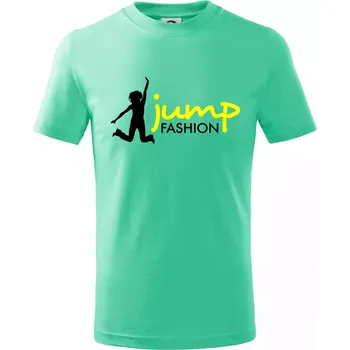 Chlapecké tričko Jump fashion - Tričko dětské bavlněné - 98 cm / 2 roky ( Mátová )