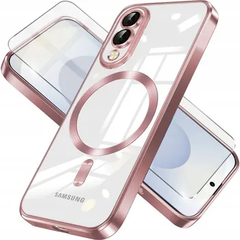 Pouzdro na mobilní telefon Zadní Kryt Erbord pro Samsung Galaxy S25 Edge růžový