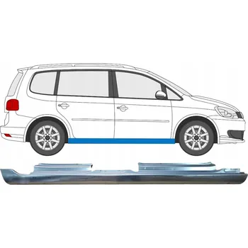 Prah karosérie Kompletní práh pro Volkswagen Touran 2010-2015 / Pravý (strana spolujezdce)